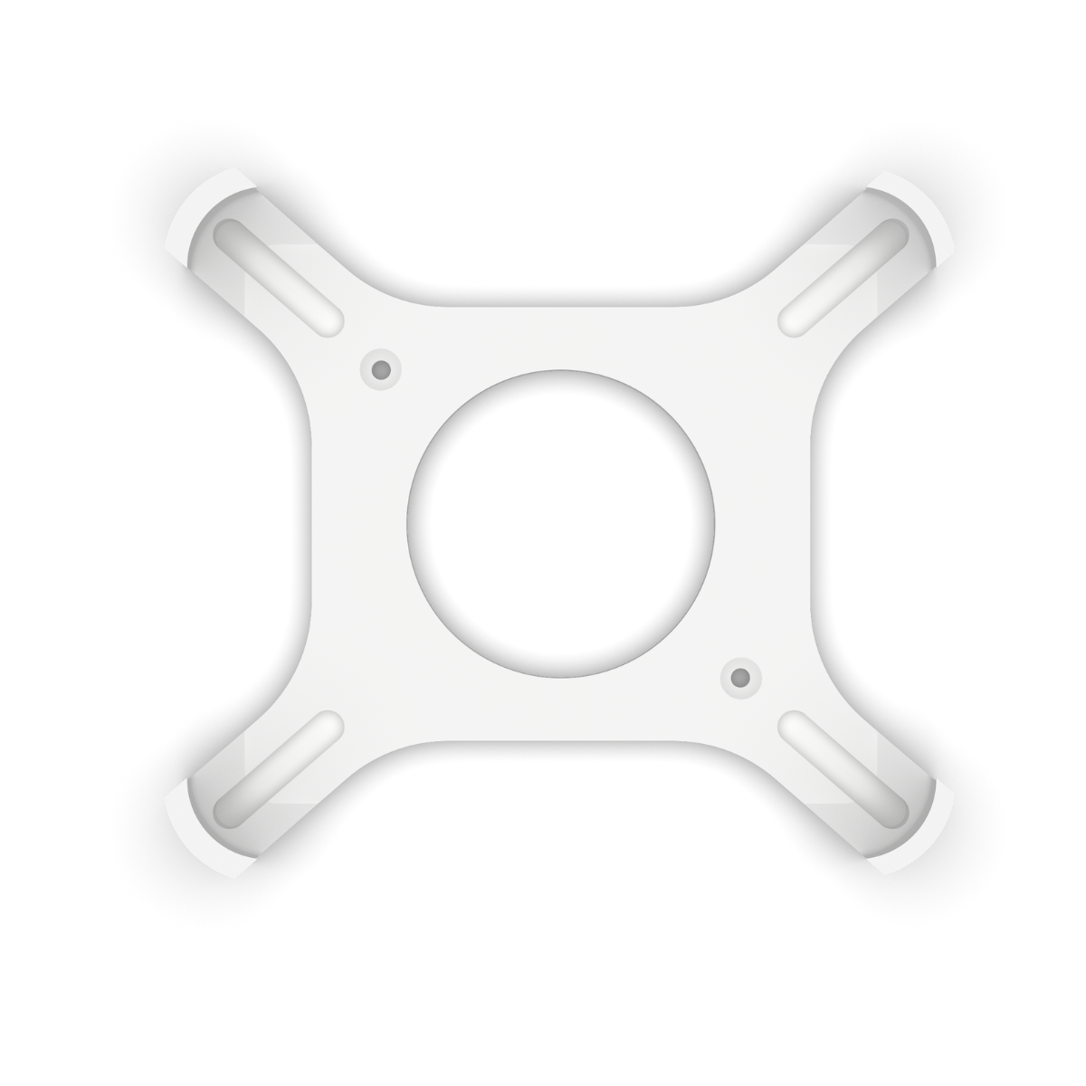 Wandhouder geschikt voor Ubiquiti UniFi Cloud Gateway Ultra en UXG-Max – Muurbeugel – Wit