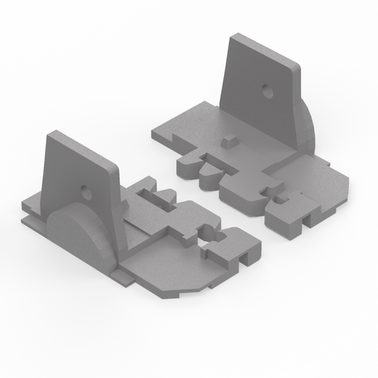 Eindkappen geschikt voor Velux bedieningsrails – 2-pack
