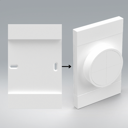 Backplate/achterplaatje geschikt voor Tap dial switch draaischakelaar - Wandophanging