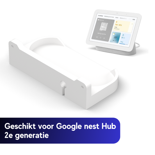 Wandhouder geschikt voor Google Nest Hub (2e generatie) – Wit