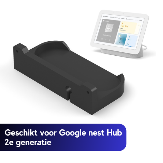 Wandhouder geschikt voor Google Nest Hub (2e generatie) – Zwart