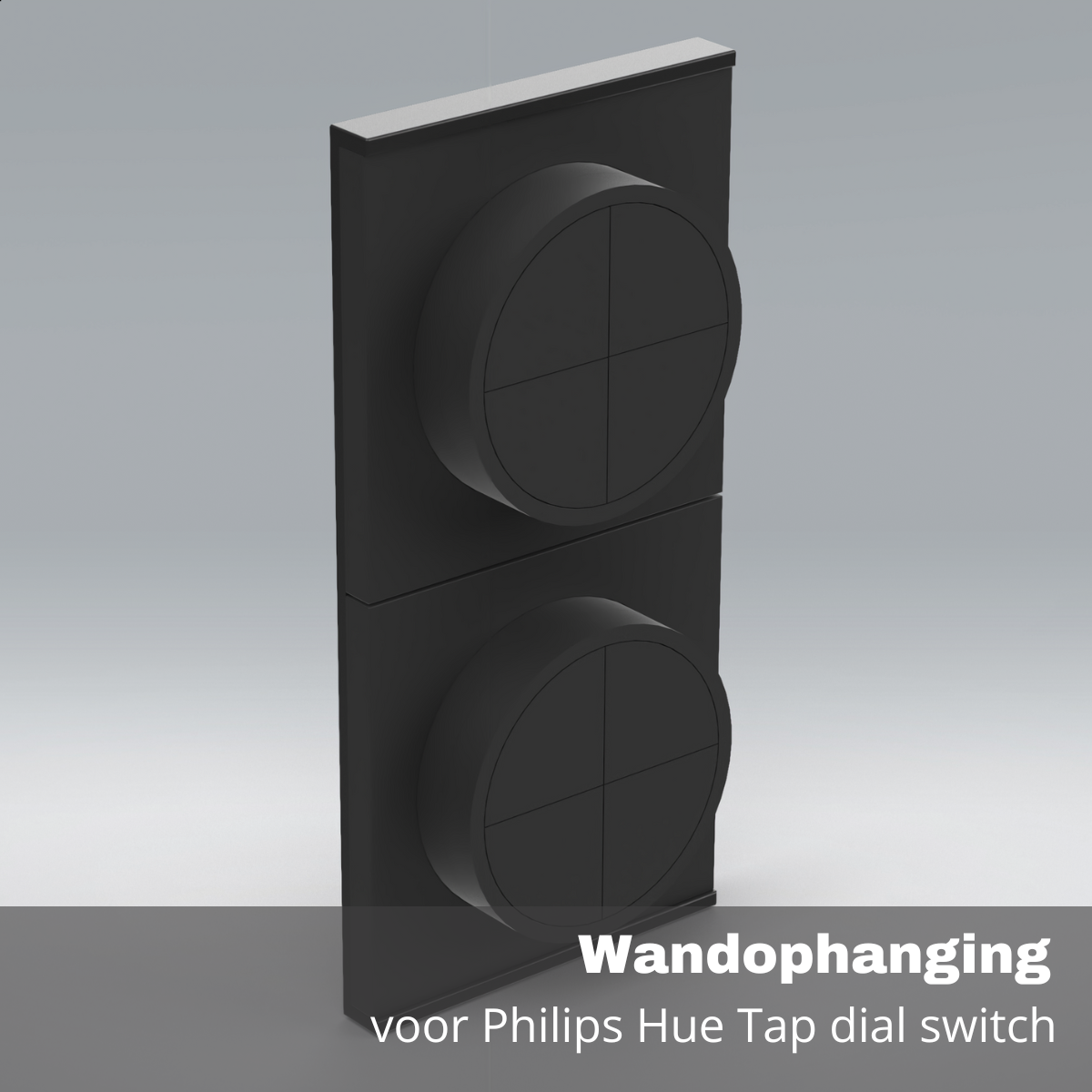Dubbele wand-achterplaat geschikt voor Tap dial switch – wandophanging