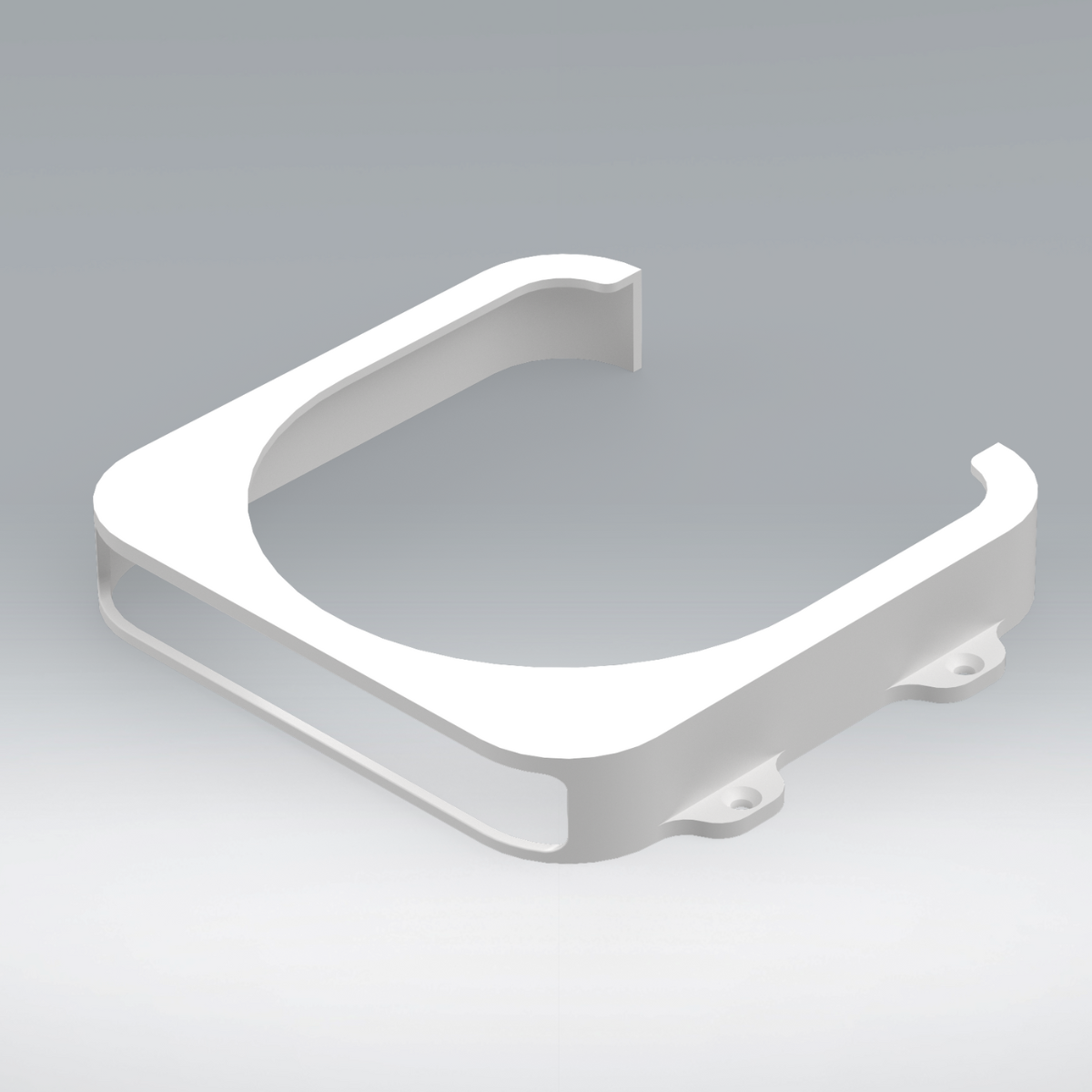 Onder-bureau & wandhouder geschikt voor Apple Mac mini (M2) – wit