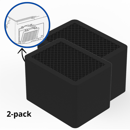 Actief Koolstoffilter geschikt als vervanging voor Geberit Type 3 keramische honingraatfilter - Koolstoffilter geschikt voor Geberit Tuma en Mera douchewc’s (2-pack) - Vervanging voor 242.999.00.1