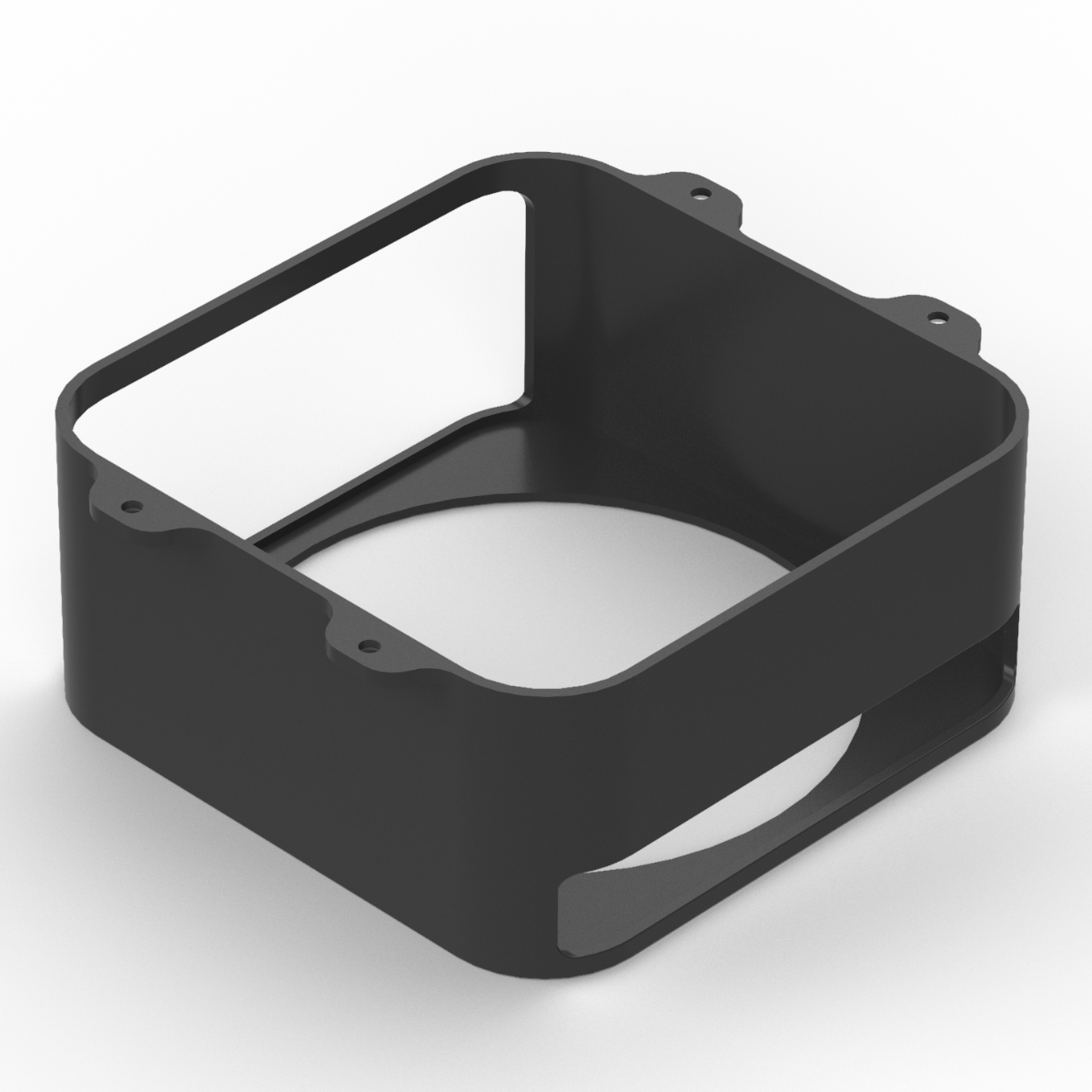 Under-table holder suitable for Apple Mac Studio – black