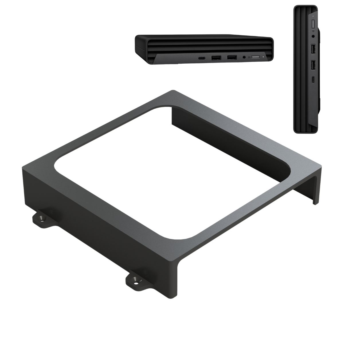 Onder-Bureau & Wandhouder geschikt voor HP Desktop Mini