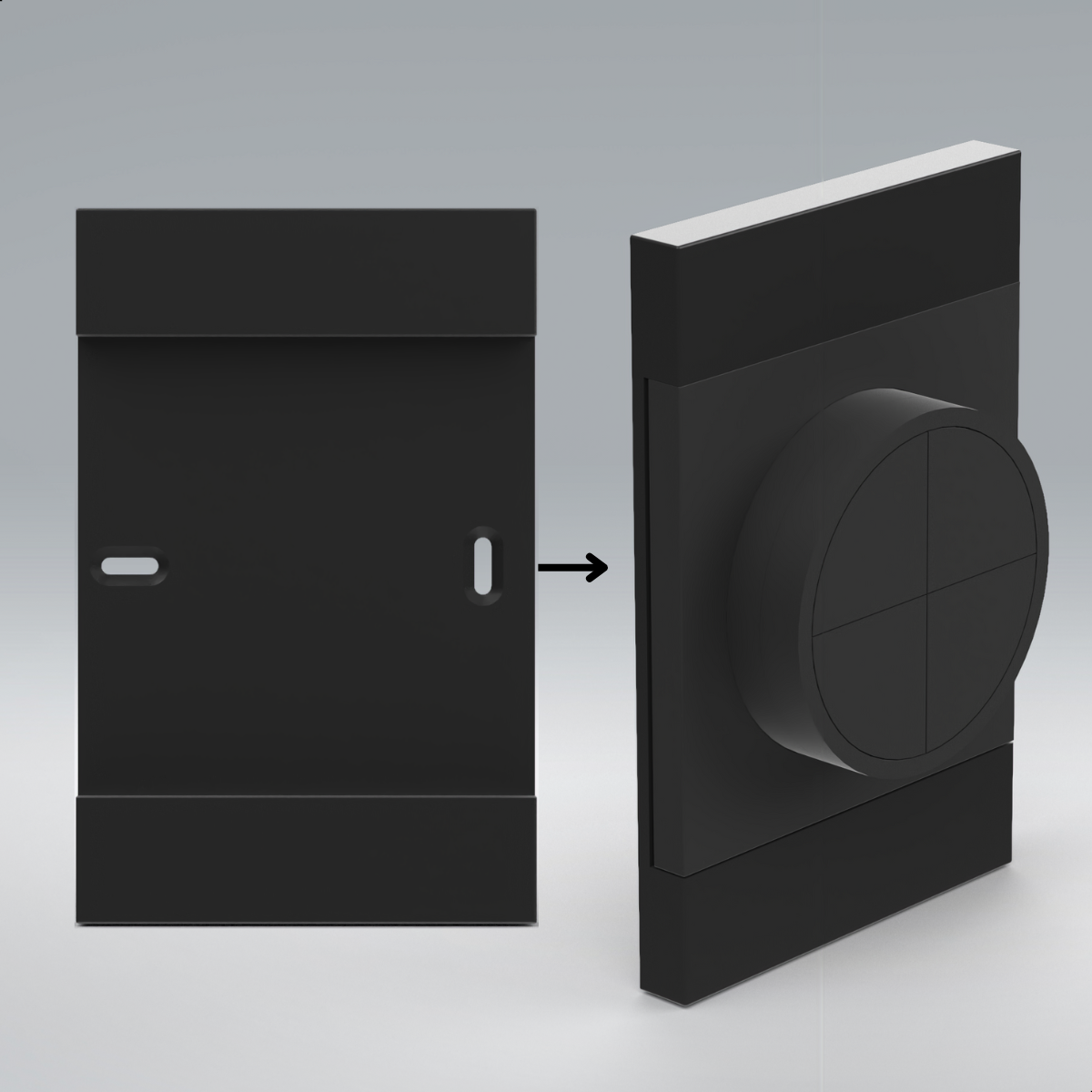 Backplate/achterplaatje geschikt voor Tap dial switch draaischakelaar - Wandophanging