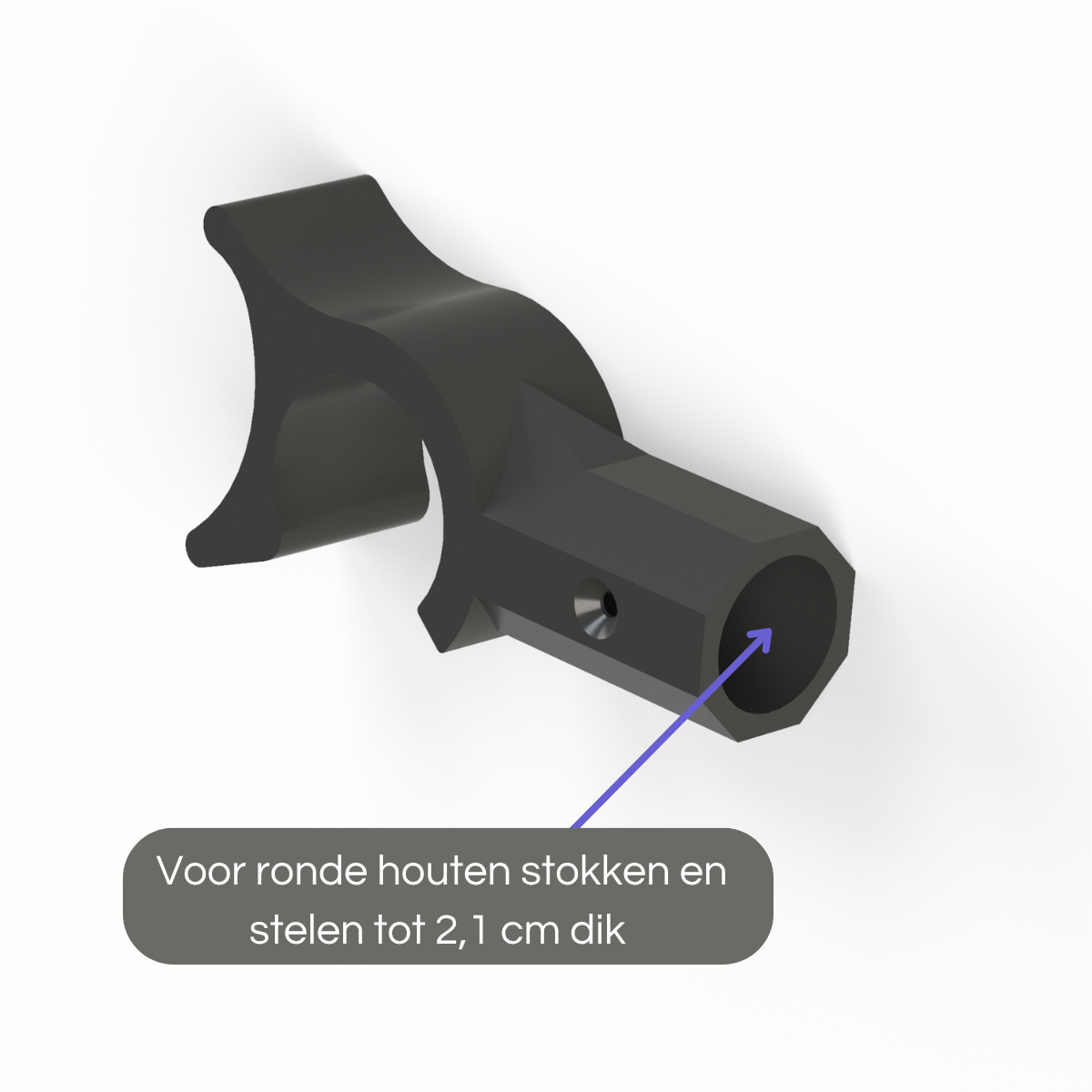 Dakraamhaak met duwstuk – geschikt voor Velux telescoopstang – zonder stang