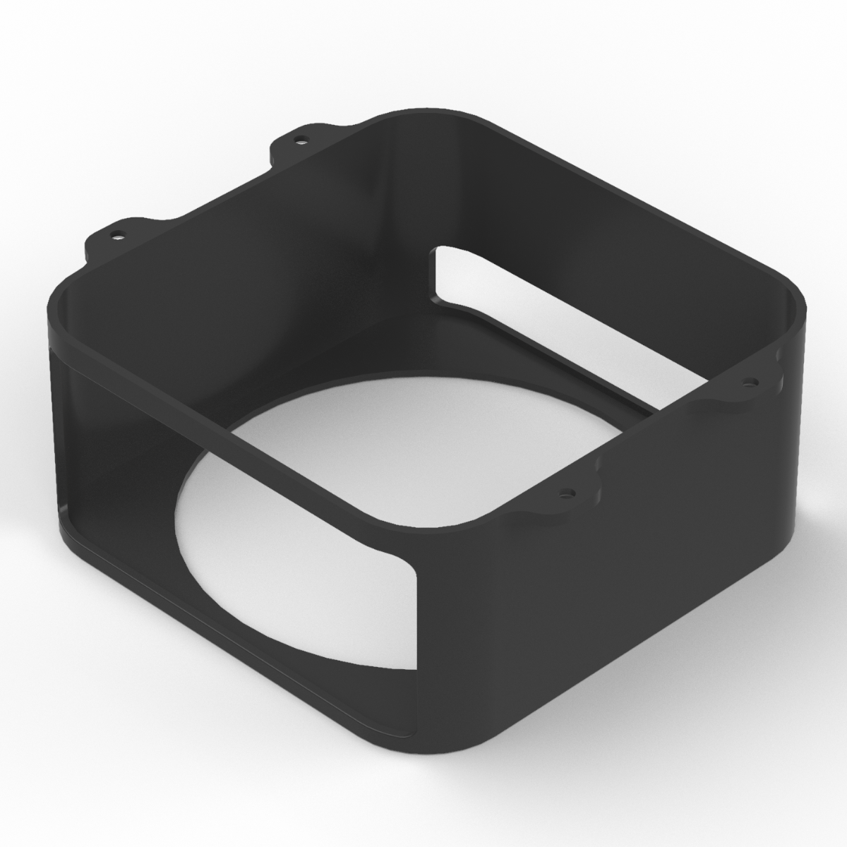 Under-table holder suitable for Apple Mac Studio – black