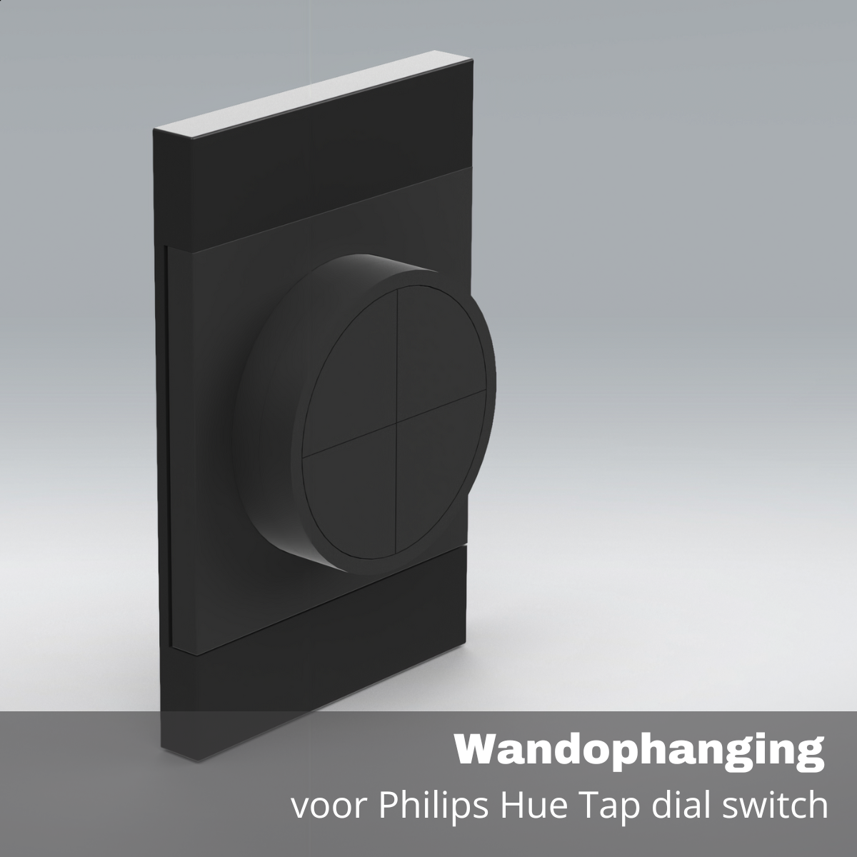 Backplate/achterplaatje geschikt voor Tap dial switch draaischakelaar - Wandophanging