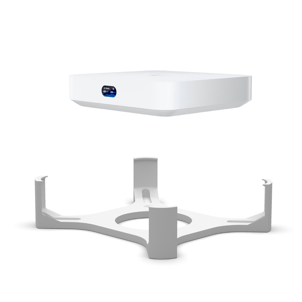 Wandhouder geschikt voor Ubiquiti UniFi Cloud Gateway Ultra en UXG-Max – Muurbeugel – Wit