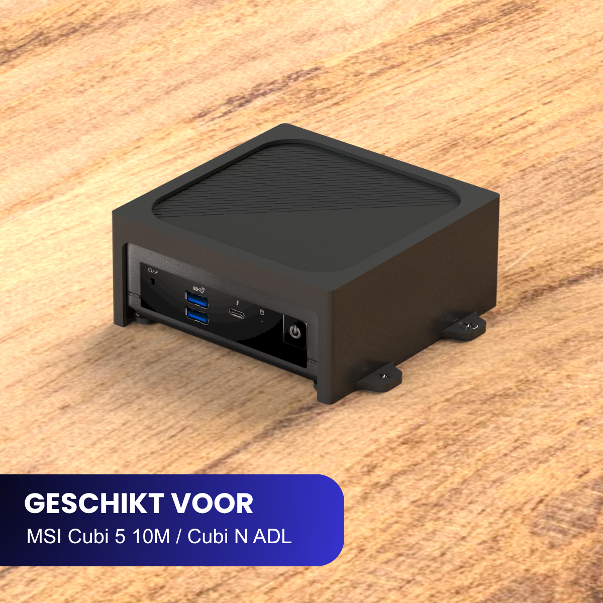 Onder-bureau & wandhouder geschikt voor MSI Cubi Mini-PC (Cubi 5 10M / Cubi N ADL)