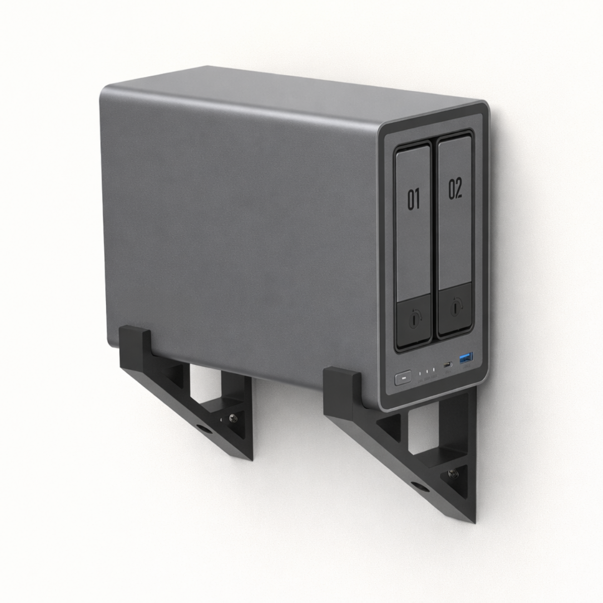 Wandhouder geschikt voor NASync DXP2800 - Houder voor NAS apparaat - NAS Server houder