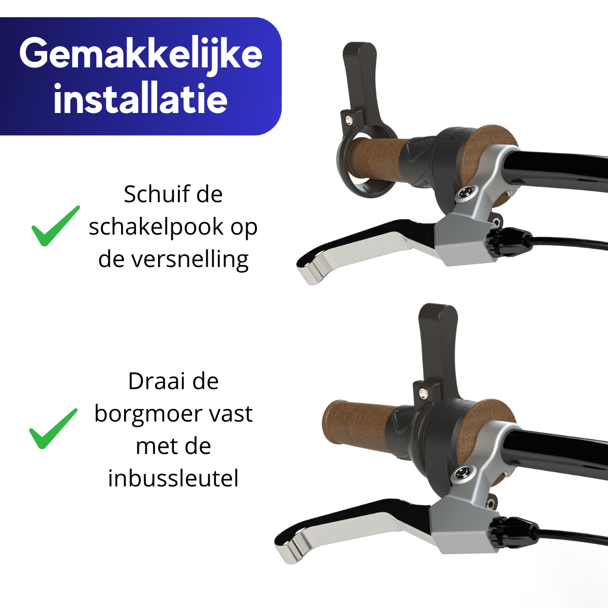 Schakelpook (schakelhulp) geschikt voor Enviolo NuVinci versnelling
