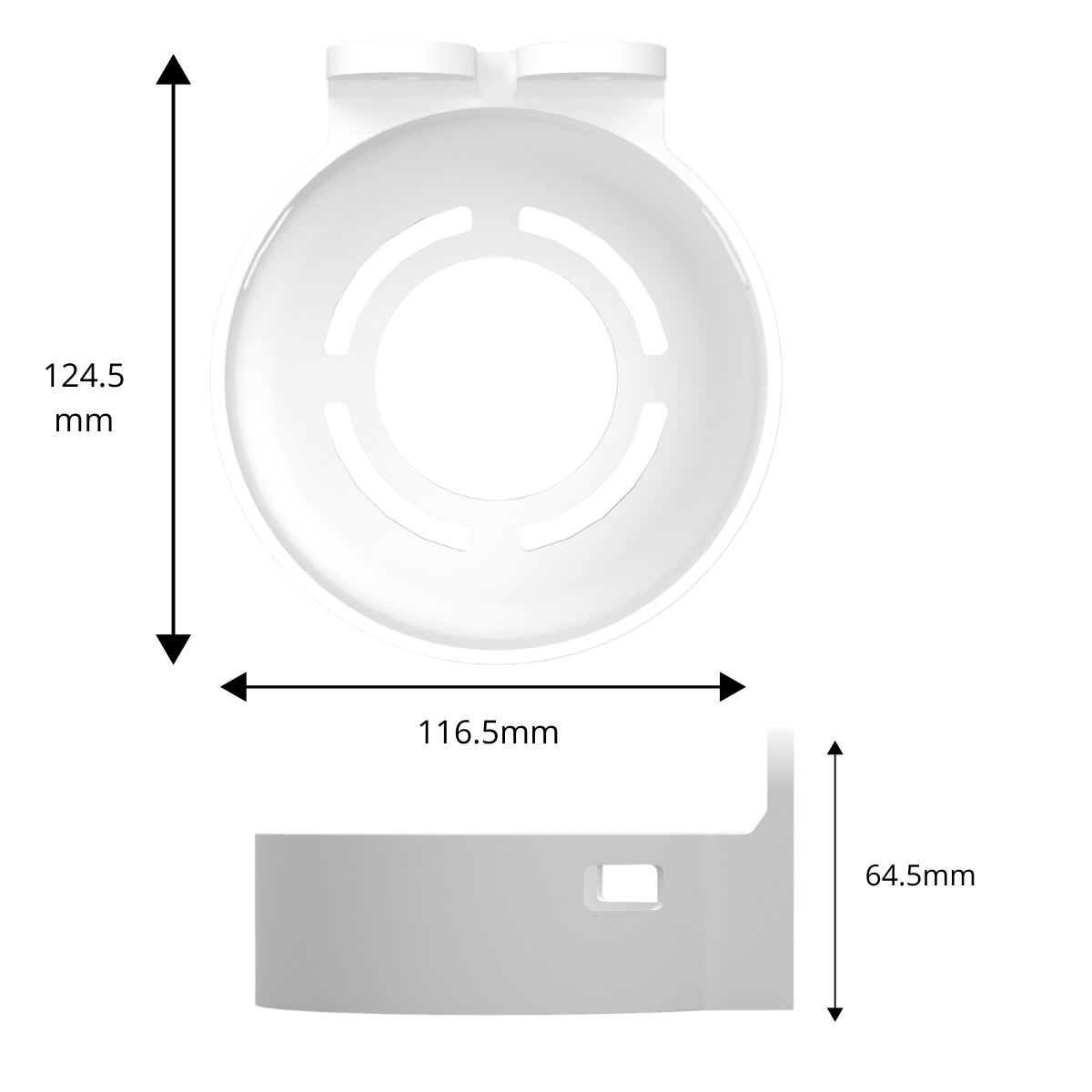 Wandhouder / Wallmount geschikt voor Ubiquiti UniFi Dream Machine /Router – Muurbeugel voor WiFi Router – Netwerk Router Wandmontage – Wit