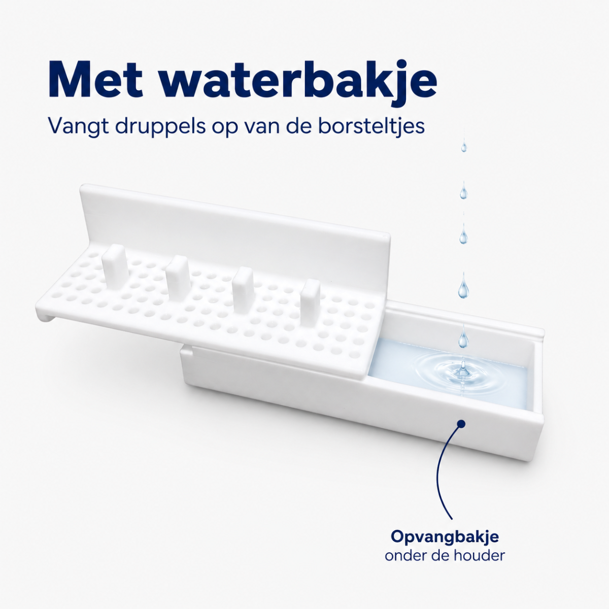 Opzetborstelhouder geschikt voor Oral-b borstels - Wit - 4 Houders - Tandenborstelhouder - Tandenborstelhouders - Elektrische Tandenborstelhouder - Inclusief Bevestiging