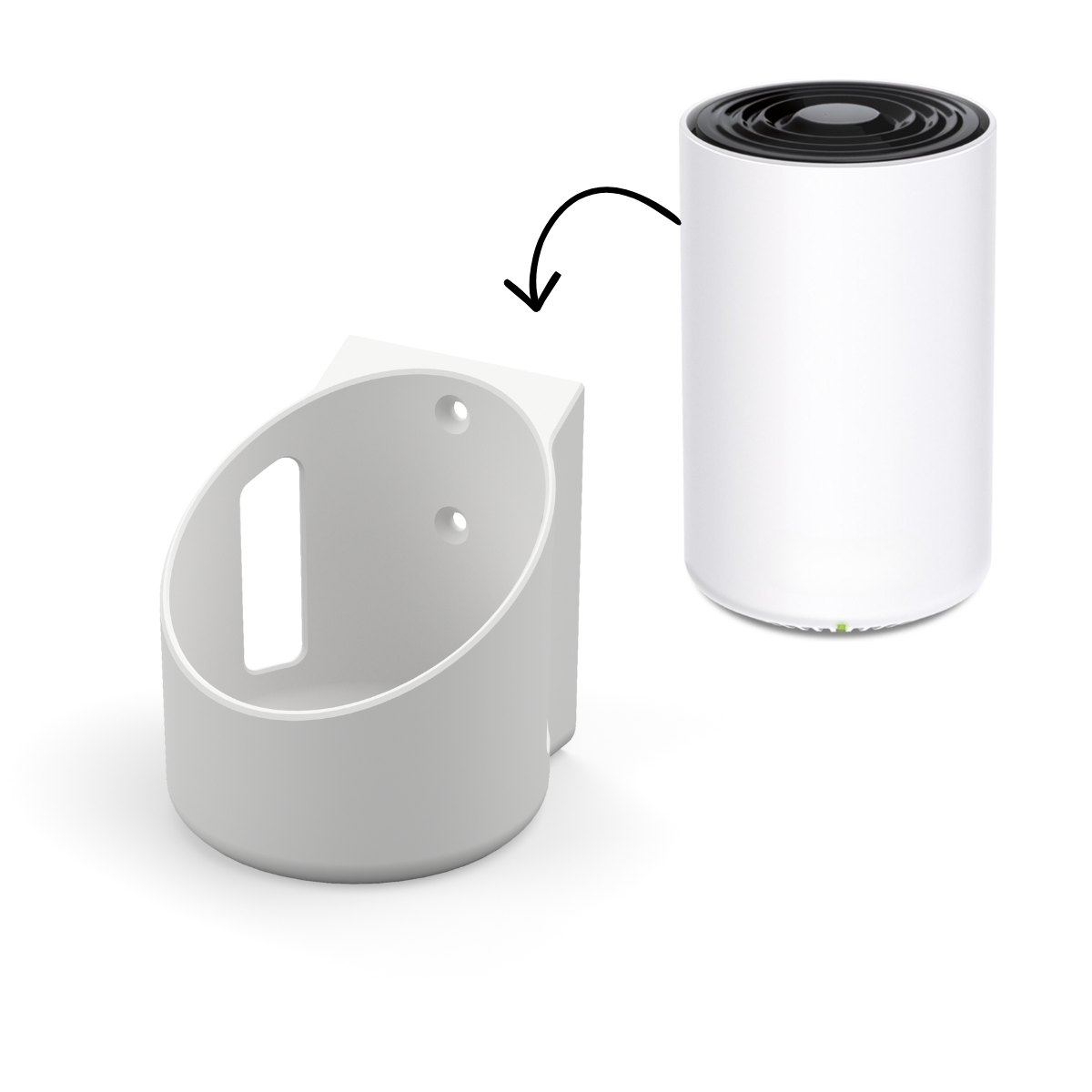 Wandhouder geschikt voor TP-Link Deco X68 / XE75 / XE75 Pro | Mesh WiFi Muurbeugel AXE5300 / AXE5400 | Wit