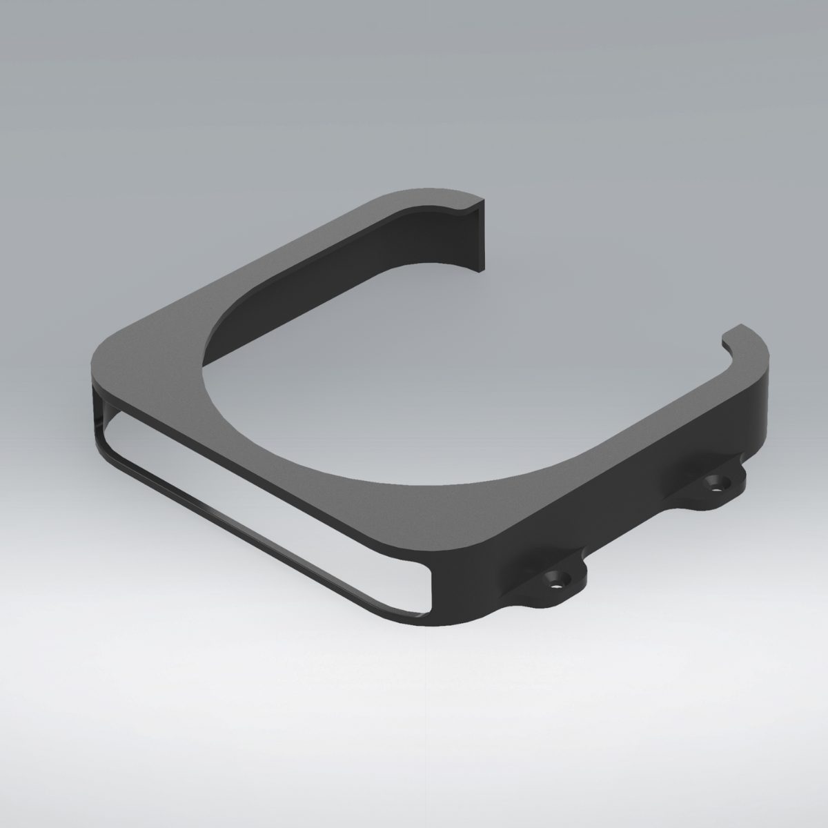 Onder-bureau & wandhouder geschikt voor Apple Mac mini (M2) – zwart