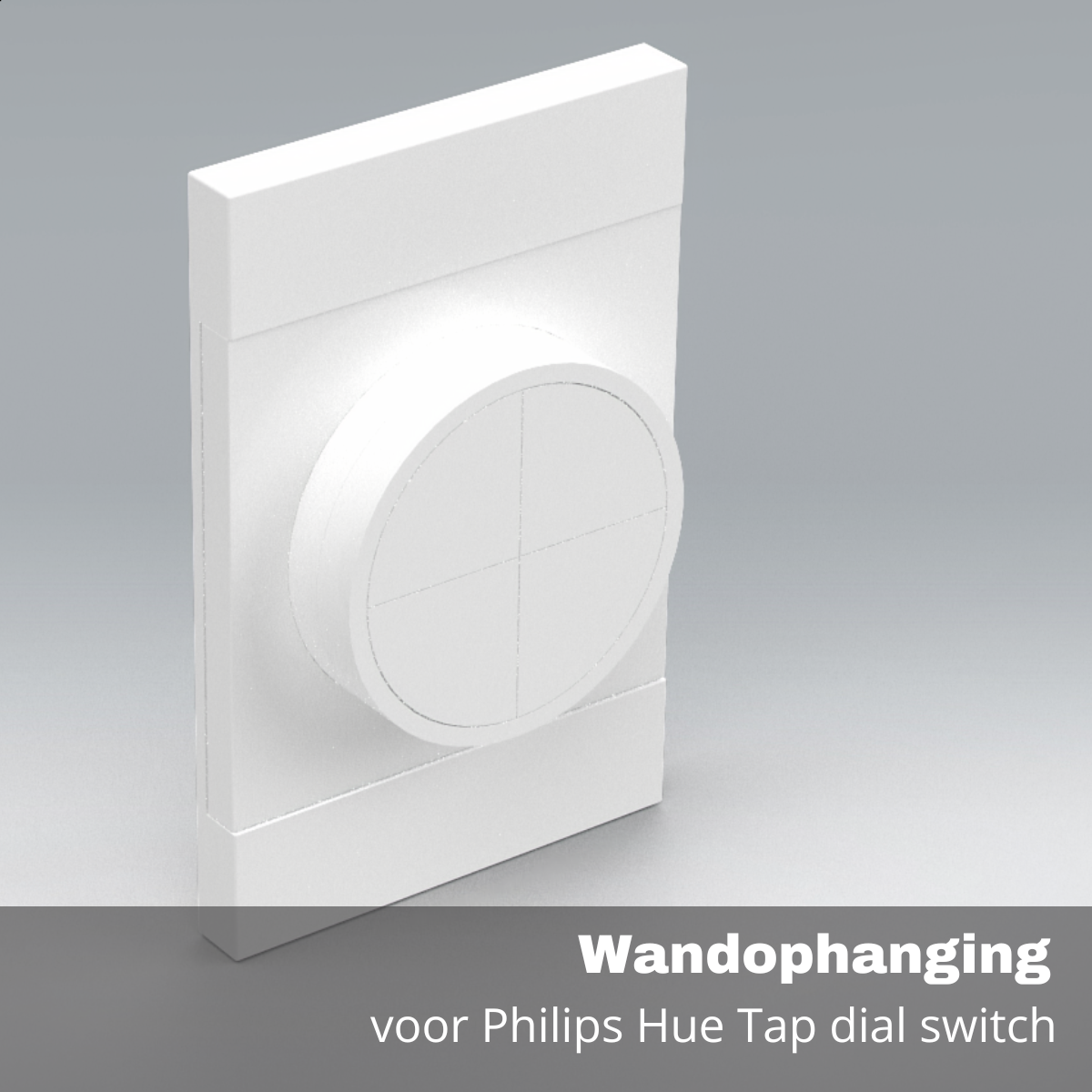 Backplate/achterplaatje geschikt voor Tap dial switch draaischakelaar - Wandophanging