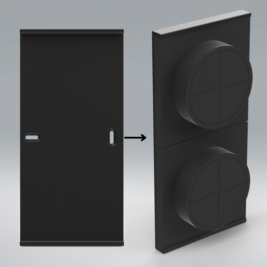 Dubbele wand-achterplaat geschikt voor Tap dial switch – wandophanging