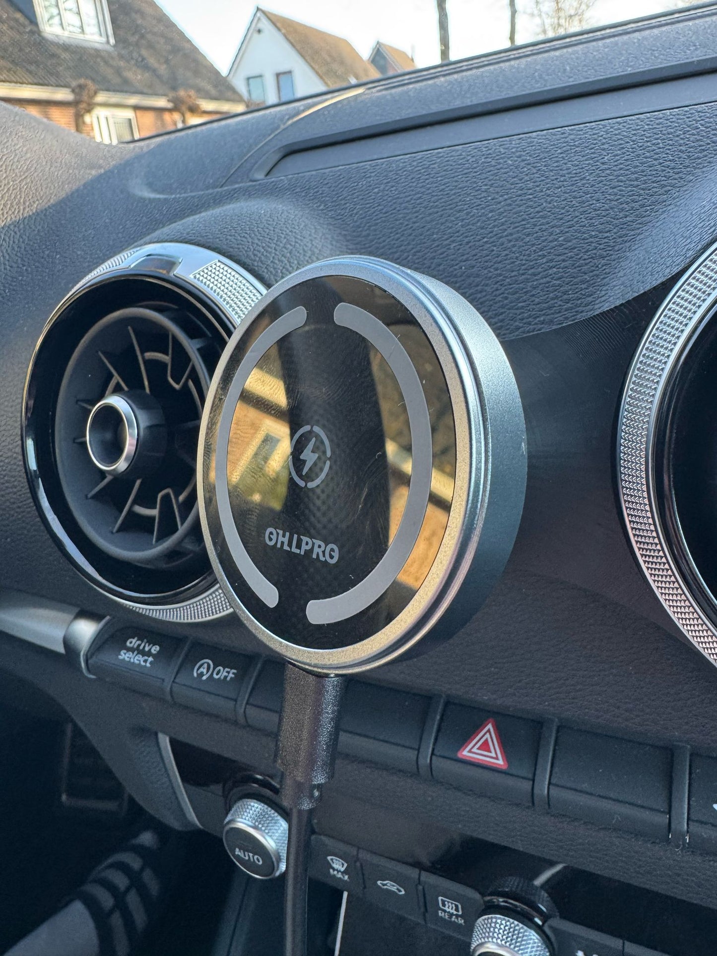 Telefoonhouder met 16 mm kogel – geschikt voor Audi A3 – MagSafe compatibel