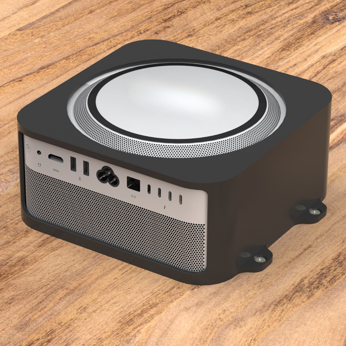 Under-table holder suitable for Apple Mac Studio – black