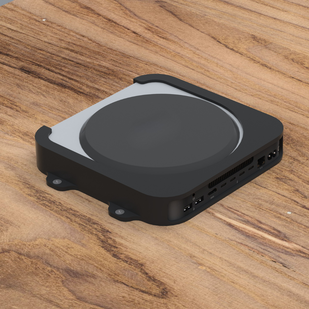 Onder-bureau & wandhouder geschikt voor Apple Mac mini (M2) – zwart