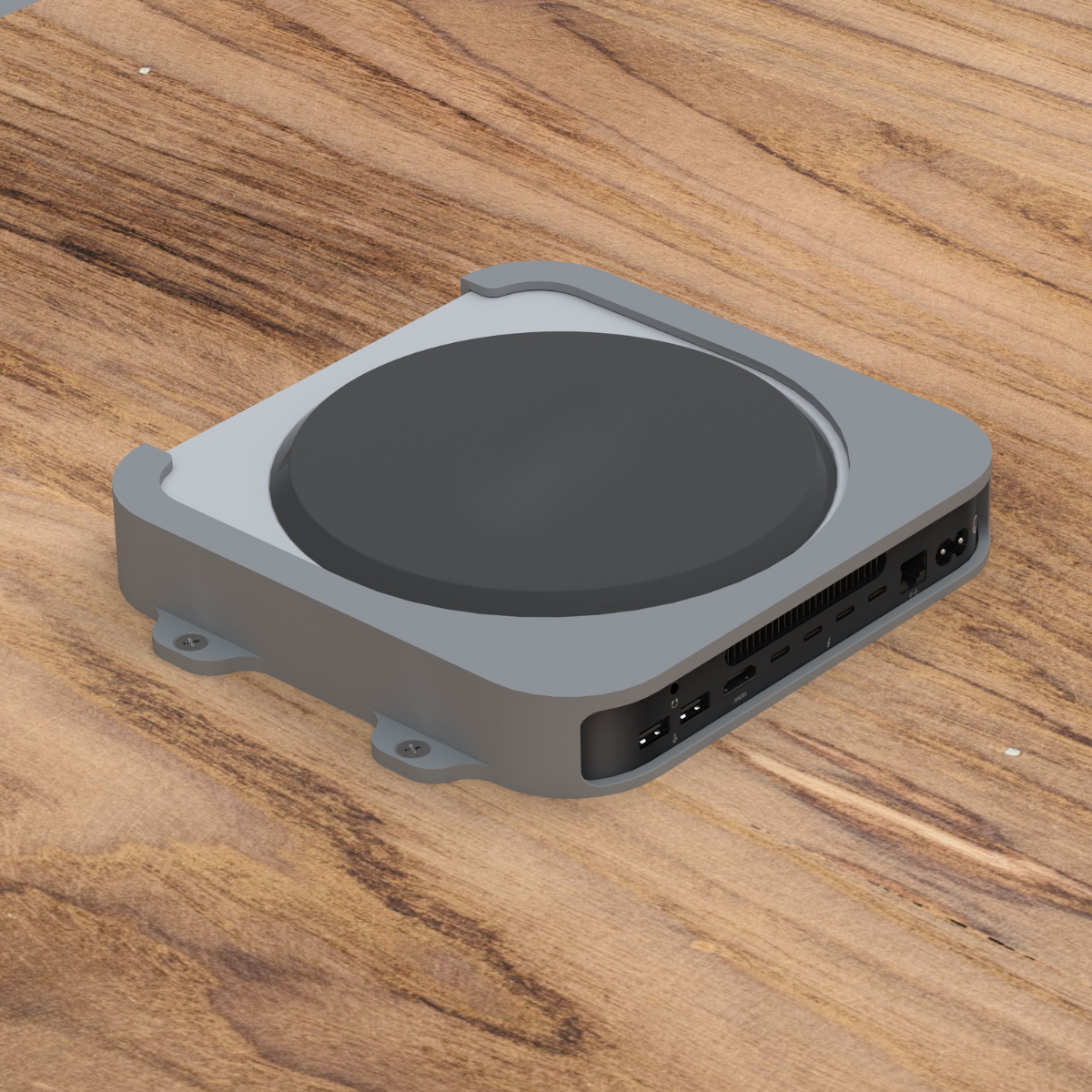 Onder-bureau & wandhouder geschikt voor Apple Mac mini (M2) – grijs