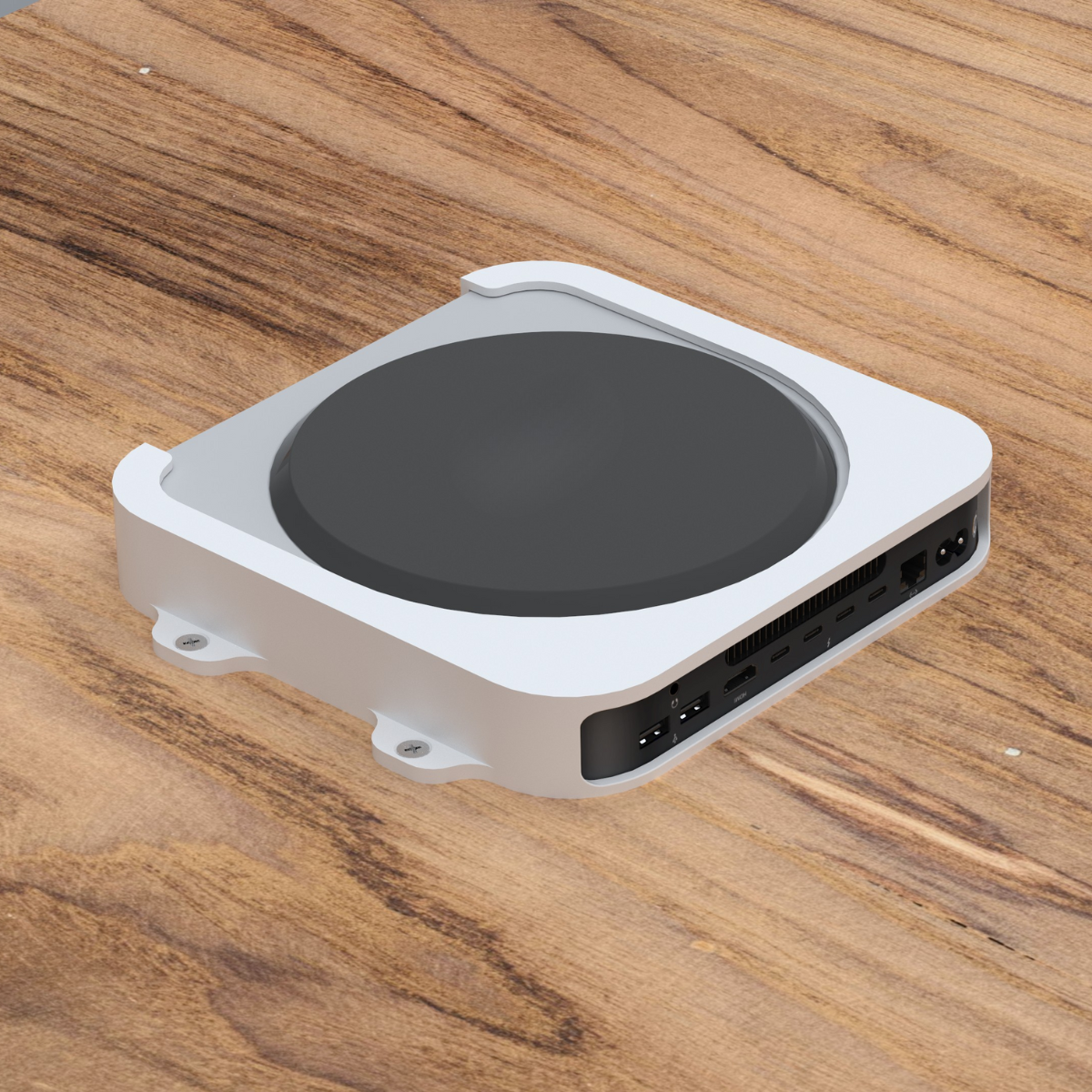 Onder-bureau & wandhouder geschikt voor Apple Mac mini (M2) – wit
