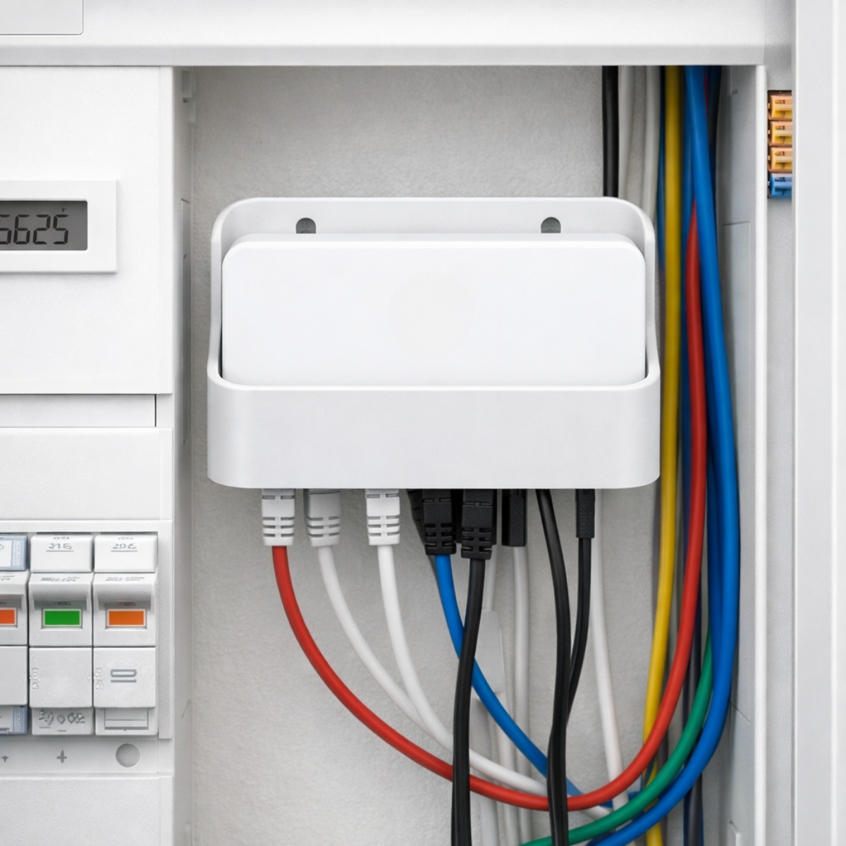 Wandhouder geschikt voor Ubiquiti UniFi USW Flex Mini v2 – Muurbeugel voor Switch – Wit