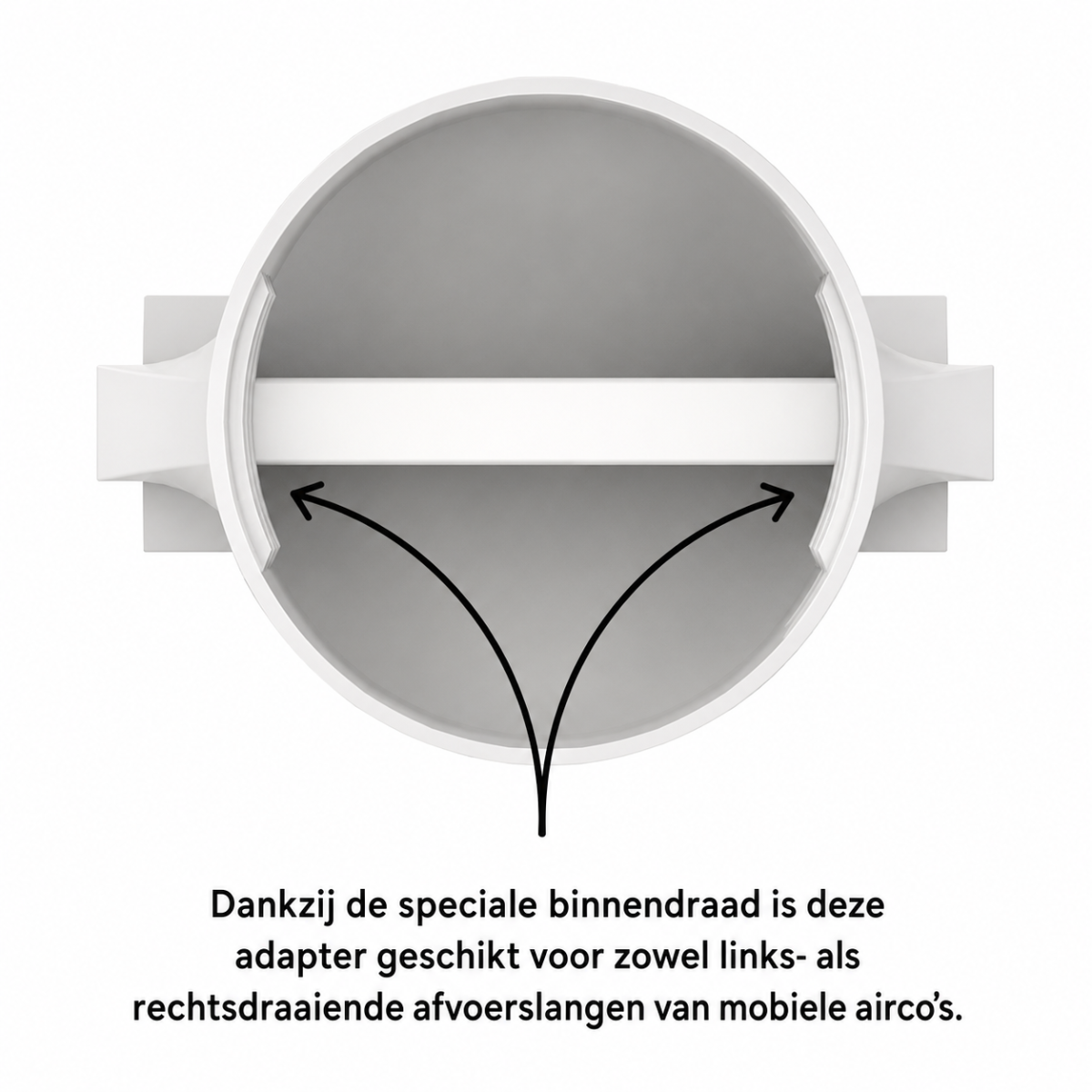 Air conditioning adapter Ø130 mm – suitable for Velux roof windows – for mobile air conditioning